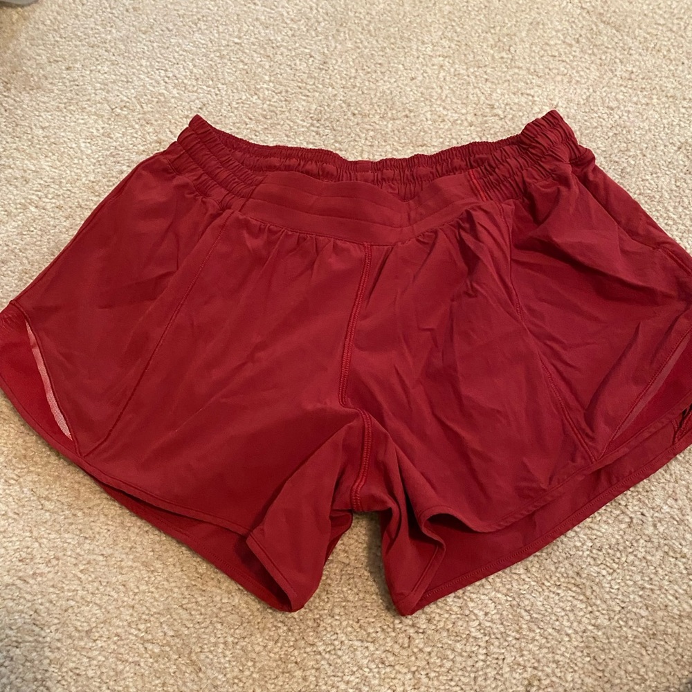 Lululemon red shorts